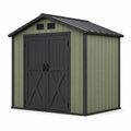 Abri de jardin en composite vert et noir avec double porte 300x200x250 cm