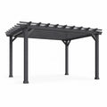 Pergola en métal gris 300x400 cm