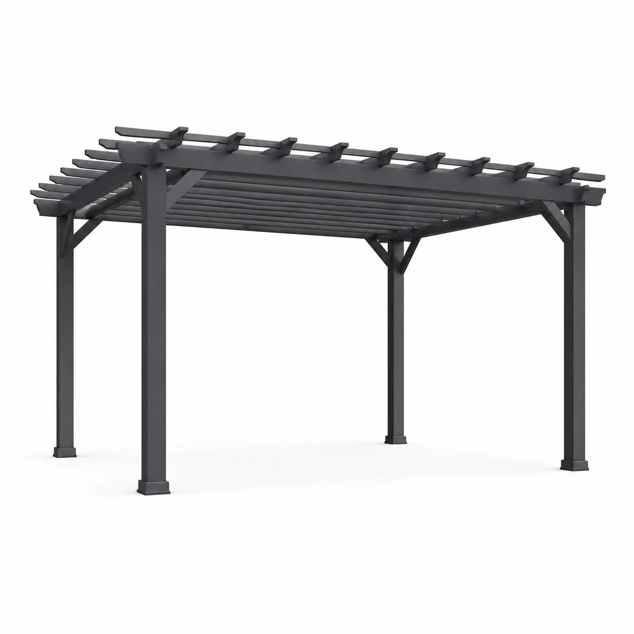 Pergola en métal gris 300x400 cm