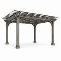 Pergola en bois gris 4m x 3m