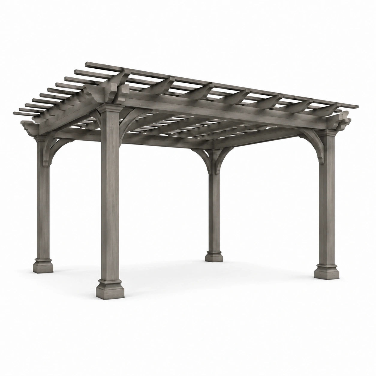 Pergola en bois gris 4m x 3m