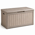 Coffre de rangement en résine beige