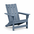Fauteuil Adirondack en bois composite bleu 75cm x 90cm x 85cm